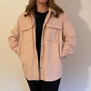 Pink flannel Shacket - size M